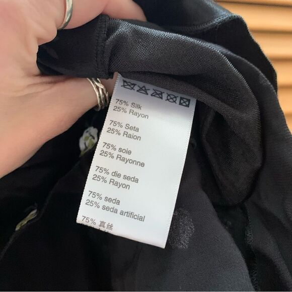 Kim Shui Silk Floral Skirt size XS - Picture 3 of 8